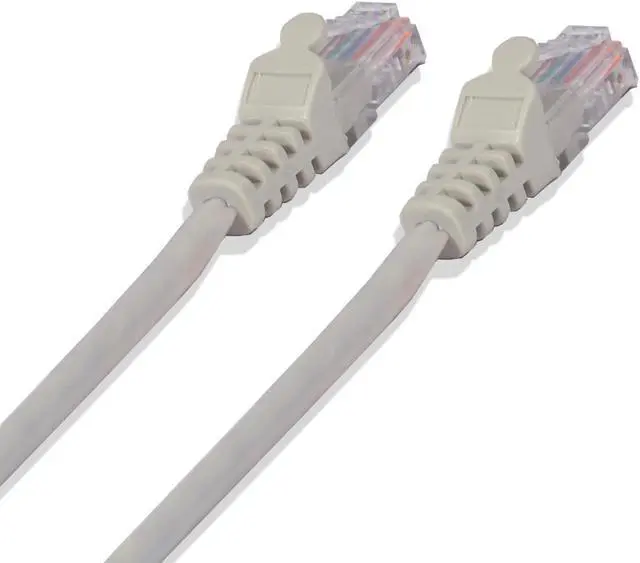 Alt view image 2 of 3 - 10Ft Cat5e Ethernet RJ45 Lan Wire Network Gray UTP 10 Feet Patch Cable (5 Pack)