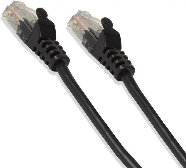 Alt view image 7 of 7 - Cat-6 UTP Ethernet Network Cable RJ45 Lan Wire Black 15FT