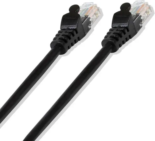 Alt view image 6 of 7 - Cat-6 UTP Ethernet Network Cable RJ45 Lan Wire Black 15FT