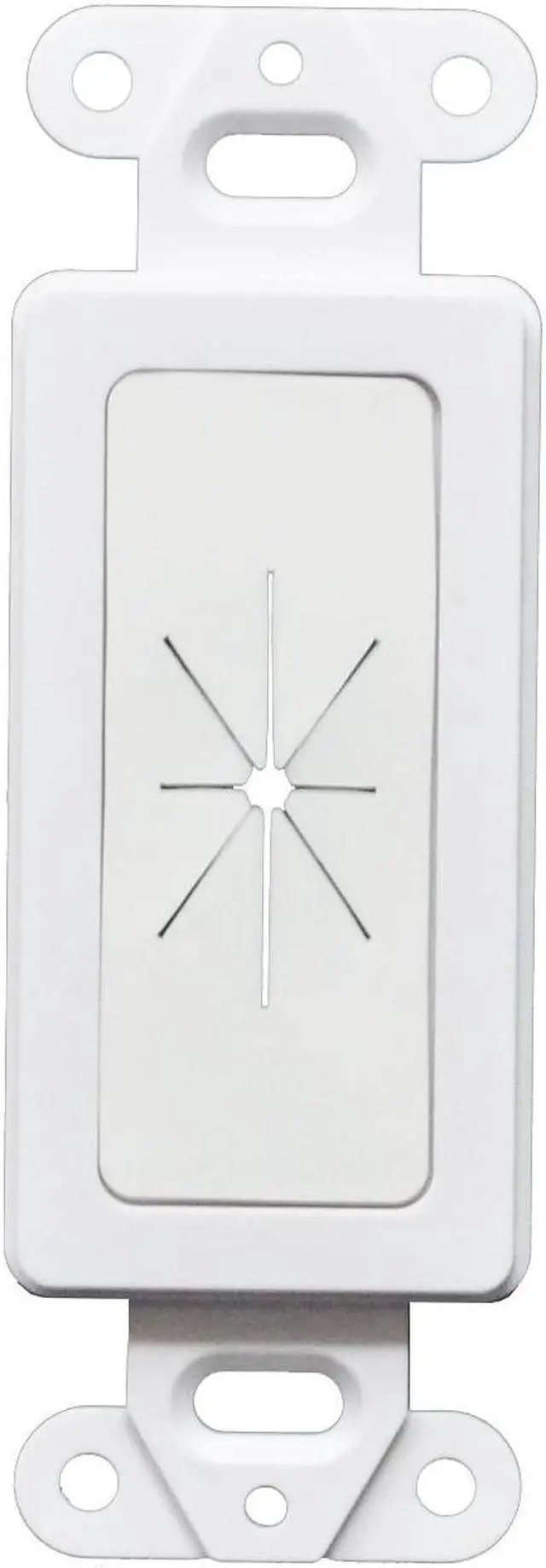 Main image of 50pcs Decorator Wall Plate Insert with Flexible Opening White