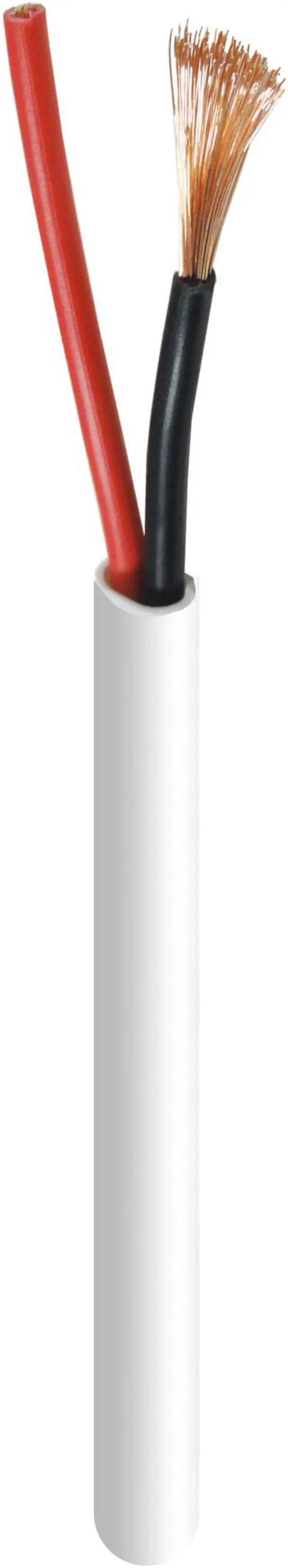 Alt view image 4 of 7 - 500ft Speaker Wire 16AWG 2 Conductor 16/2 CL2 In-Wall Audio CCA Cable White