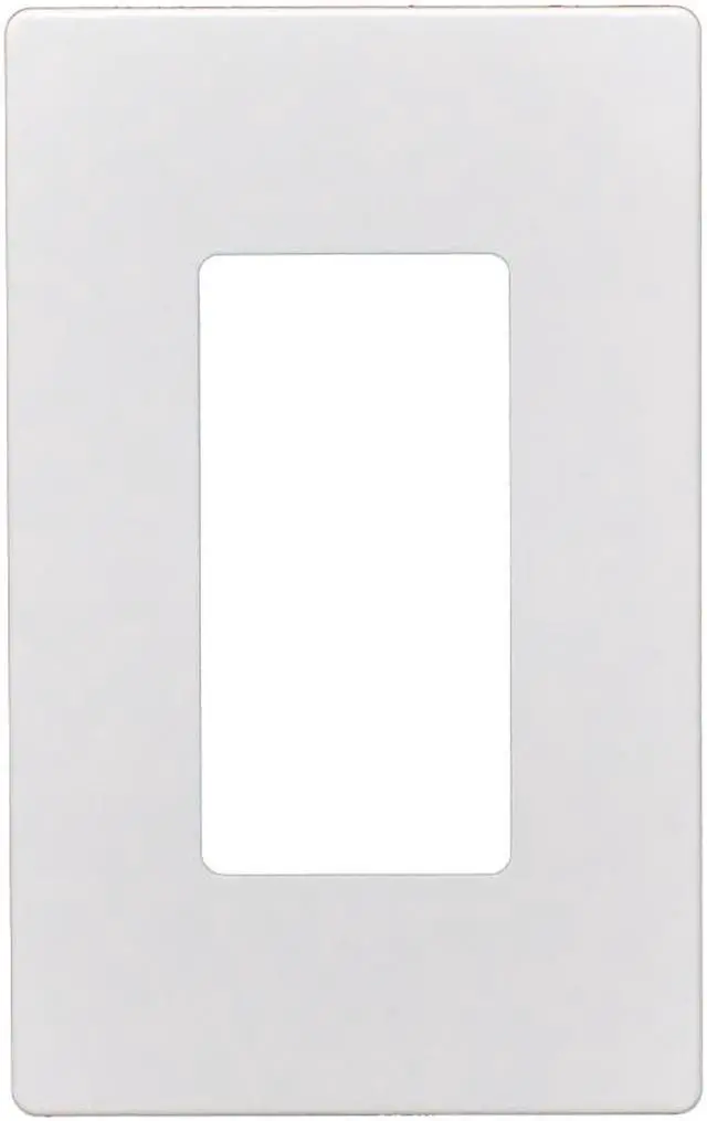 Main image of 10pcs 1 Gang Screwless Snap On Decorator Wall Plate White