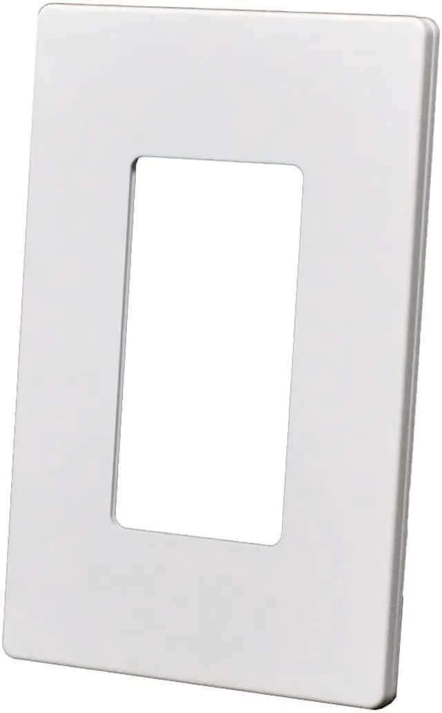 Alt view image 2 of 5 - 10pcs 1 Gang Screwless Snap On Decorator Wall Plate White
