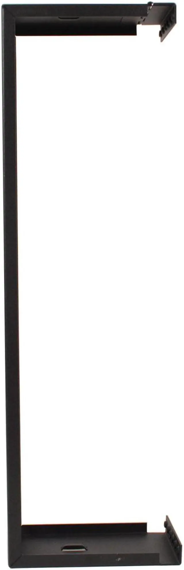 Alt view image 12 of 12 - 19" Two Space 2U Steel Wall Mount Hinged Swing Out Patch Panel Bracket 6" Depth