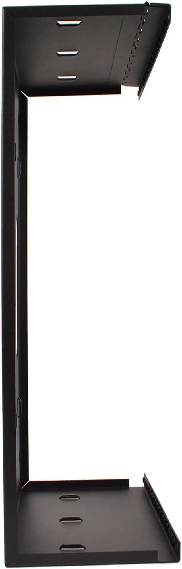 Alt view image 10 of 10 - 6U 19-Inch Hinged Steel Wall Mount Bracket Swing Out Patch Panel 6" Depth