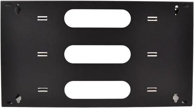 Alt view image 9 of 10 - 6U 19-Inch Hinged Steel Wall Mount Bracket Swing Out Patch Panel 6" Depth