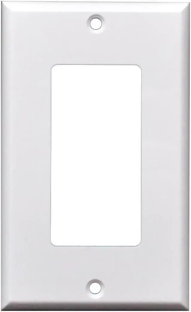 Main image of 5pcs 1 Gang Standard Decorator Wall Plate White