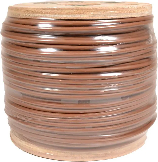 Alt view image 3 of 4 - 18/2 Thermostat Wire HVAC Bare Copper Cable CMR/Riser-Rated Power Circuit 500ft Brown