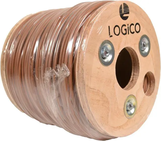 Alt view image 2 of 4 - 18/2 Thermostat Wire HVAC Bare Copper Cable CMR/Riser-Rated Power Circuit 500ft Brown