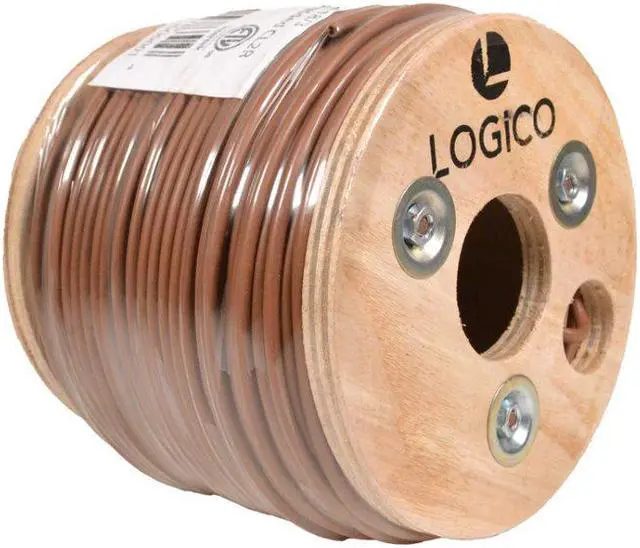 Alt view image 2 of 4 - 18/3 Thermostat Wire HVAC Bare Copper Cable CMR/Riser-Rated Power Circuit 500ft Brown