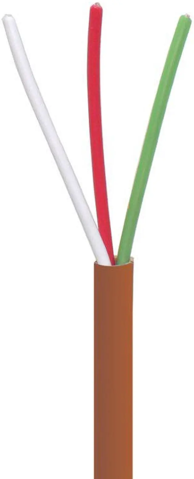 Alt view image 4 of 4 - 18/3 Thermostat Wire HVAC Bare Copper Cable CMR/Riser-Rated Power Circuit 500ft Brown