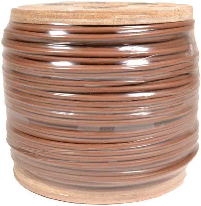 Alt view image 3 of 4 - 18/3 Thermostat Wire HVAC Bare Copper Cable CMR/Riser-Rated Power Circuit 500ft Brown