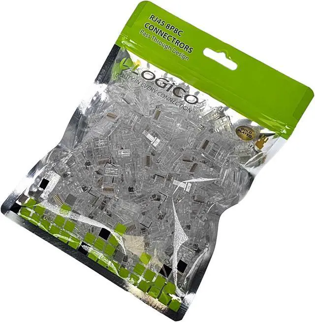 Alt view image 5 of 6 - CAT6/CAT6A RJ45 8P8C Pass Through Modular Plug Unshielded connector, 100pcs