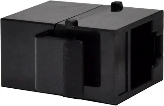 Alt view image 4 of 6 - 50 pack Inline Coupler Keystone Jack RJ45 Female to Female Cat6/Cat5e Black