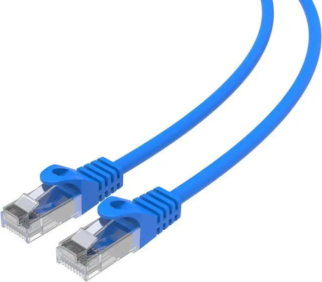 Alt view image 3 of 6 - CAT6 Slim Ethernet Patch Cable 28 AWG 7 ft. Blue 10 Packs