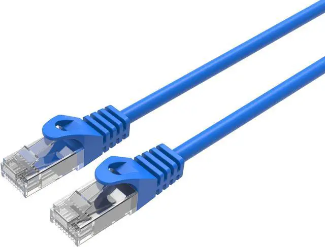 Alt view image 2 of 6 - CAT6 Slim Ethernet Patch Cable 28 AWG 7 ft. Blue 10 Packs