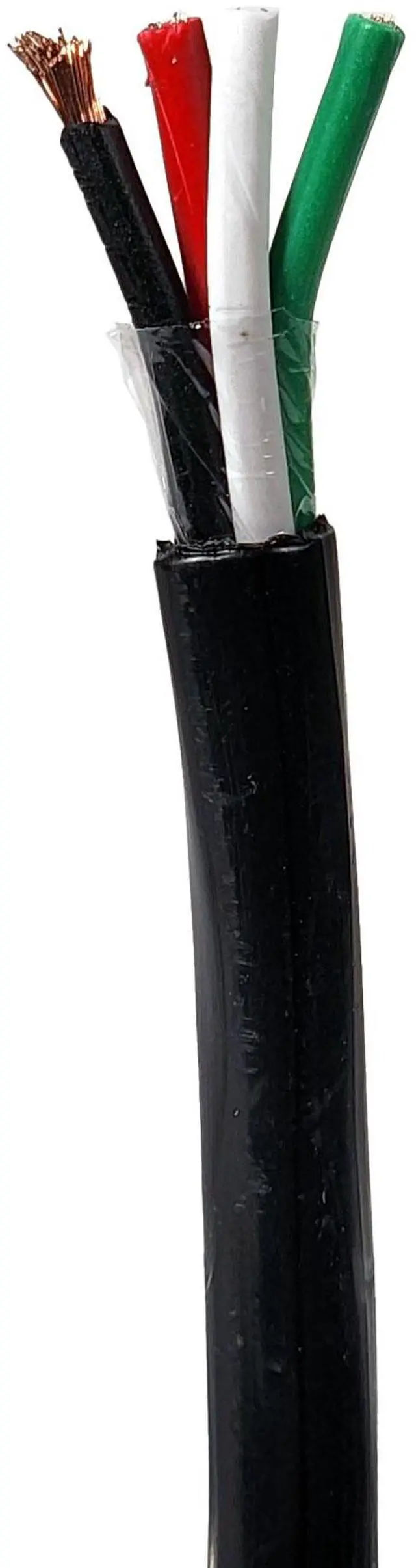 Alt view image 3 of 4 - 250ft Speaker Wire 16AWG 4 Conductor 16/4 Direct Burial In-Wall Audio Bare Copper Black