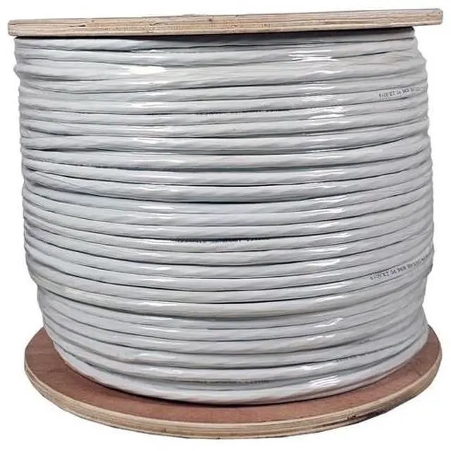 Alt view image 5 of 5 - 1000ft 18/6 Bare Copper CMR CL3R Security Alarm Cable Unshielded Stranded White