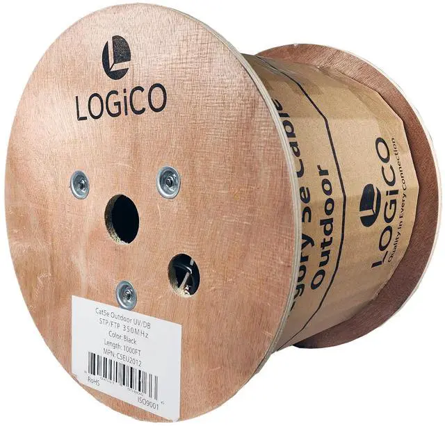 Alt view image 3 of 6 - Cat5e STP/FTP Outdoor Shielded Ethernet Network UV Direct Burial 1000ft Cable