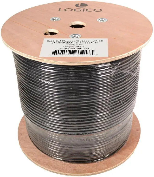 Alt view image 4 of 4 - Cat6 Shielded Ethernet Cable Gel Filled Bare Copper Direct Burial 550Mhz 1000ft 23AWG