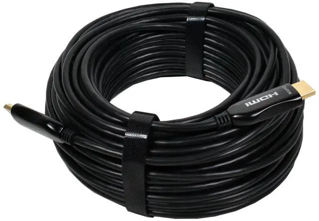 Alt view image 3 of 5 - Logico 50ft FIBER OPTIC HDMI CABLE 8K HDMI 2.0 a/b Compliant, HDCP 2.2 Super High-Speed, Ultra HD HDMI ARC cable with HDR. Perfect for HDTV/Projector/Home Theatre/Roku TV/Apple TV/Video Game Console