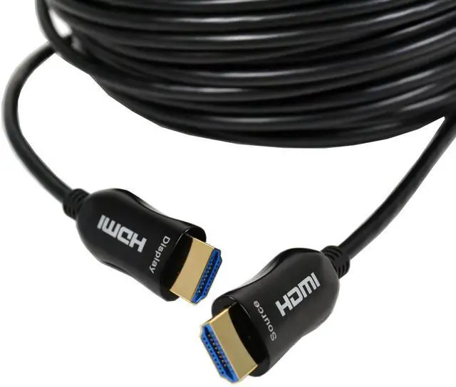 Alt view image 4 of 5 - Logico 50ft FIBER OPTIC HDMI CABLE 8K HDMI 2.0 a/b Compliant, HDCP 2.2 Super High-Speed, Ultra HD HDMI ARC cable with HDR. Perfect for HDTV/Projector/Home Theatre/Roku TV/Apple TV/Video Game Console