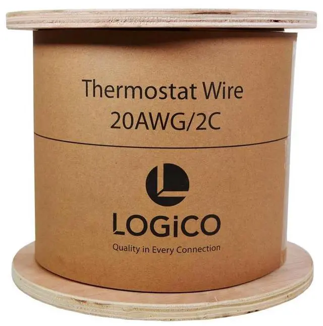 Alt view image 4 of 4 - 20/2 Thermostat Wire HVAC Bare Copper CMR/Riser-Rated Power Circuit 500ft White