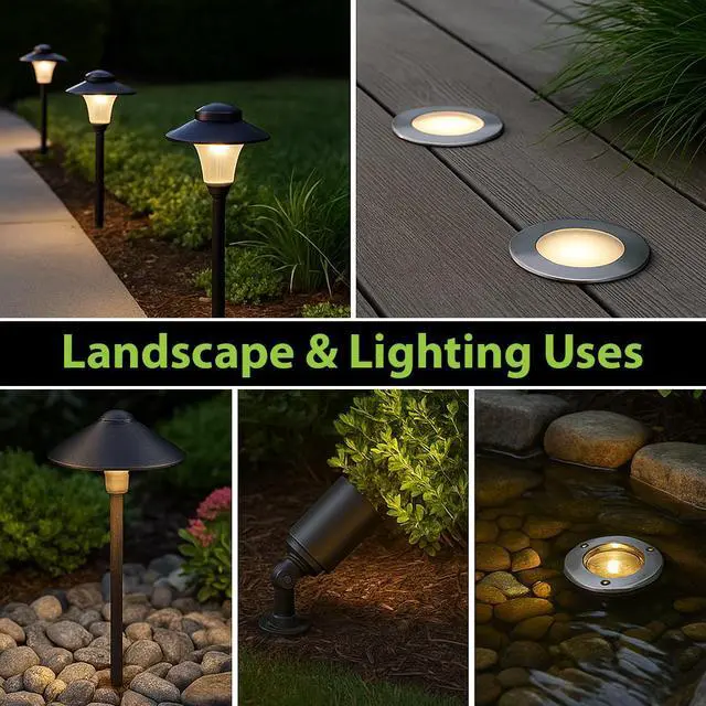 Alt view image 5 of 5 - 12/2 Low Voltage Landscape Wire Outdoor Lighting Direct Burial Copper Cable 12AWG 100ft
