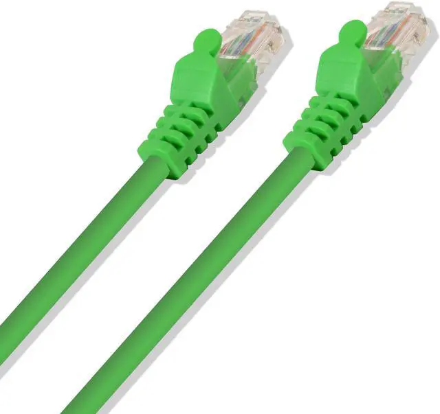 Alt view image 2 of 3 - Green 10-foot premium Cat5e Patch LAN Ethernet Network Cable (10 Pack)