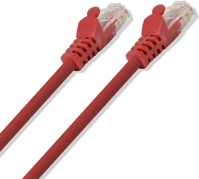 Alt view image 2 of 3 - Cat-5e UTP Ethernet Network Cable RJ45 Lan Wire Red 10FT