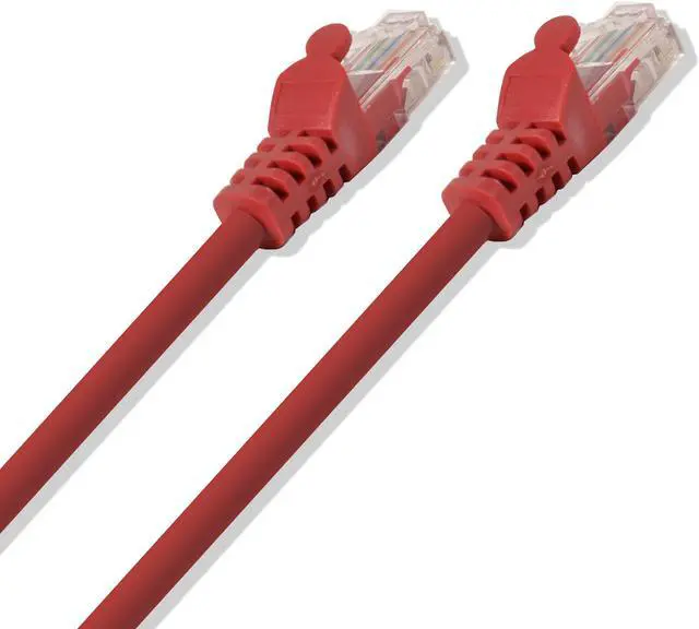 Alt view image 2 of 3 - Red 10-foot premium Cat5e Patch LAN Ethernet Network Cable (10 Pack)