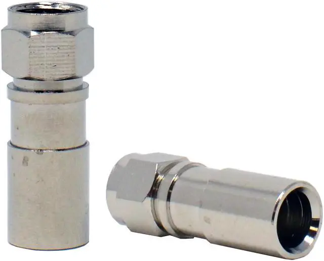 Alt view image 4 of 4 - 20pcs RG6 Quad Shield Coaxial F-Type Compression Connector