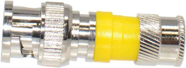 Alt view image 3 of 3 - 25 pack BNC Compression Connector Adapter for RG6 Coax Cable Quad Shield CCTV