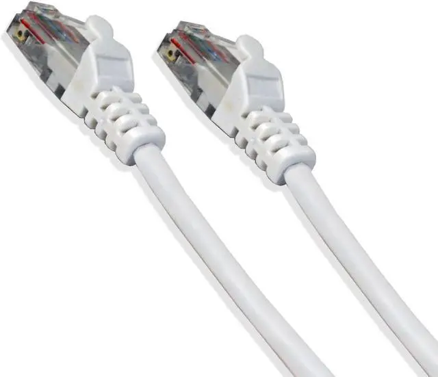 Alt view image 3 of 3 - Cat-6 UTP Ethernet Network Cable RJ45 Lan Wire White 1FT