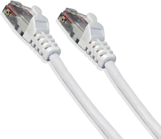Alt view image 3 of 3 - Cat-6 UTP Ethernet Network Cable RJ45 Lan Wire White 15FT