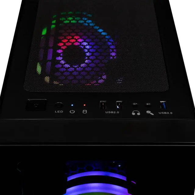 Alt view image 5 of 8 - CLX Gaming Desktop - Intel Core i5 14400F 2.5GHz 10-Core Processor, 16GB DDR5 Memory, GeForce RTX 4060 8GB GDDR6 Graphics 1TB NVMe M.2 SSD, WiFi, Win 11 Home 64-bit