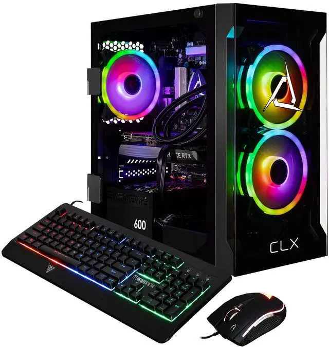 Alt view image 8 of 8 - CLX Gaming Desktop - Intel Core i7 14700KF 3.4GHz 20-Core Processor, 32GB DDR5 Memory, GeForce RTX 4060 Ti 16GB GDDR6 Graphics 1TB NVMe M.2 SSD, 4TB HDD, WiFi, Win 11 Home 64-bit