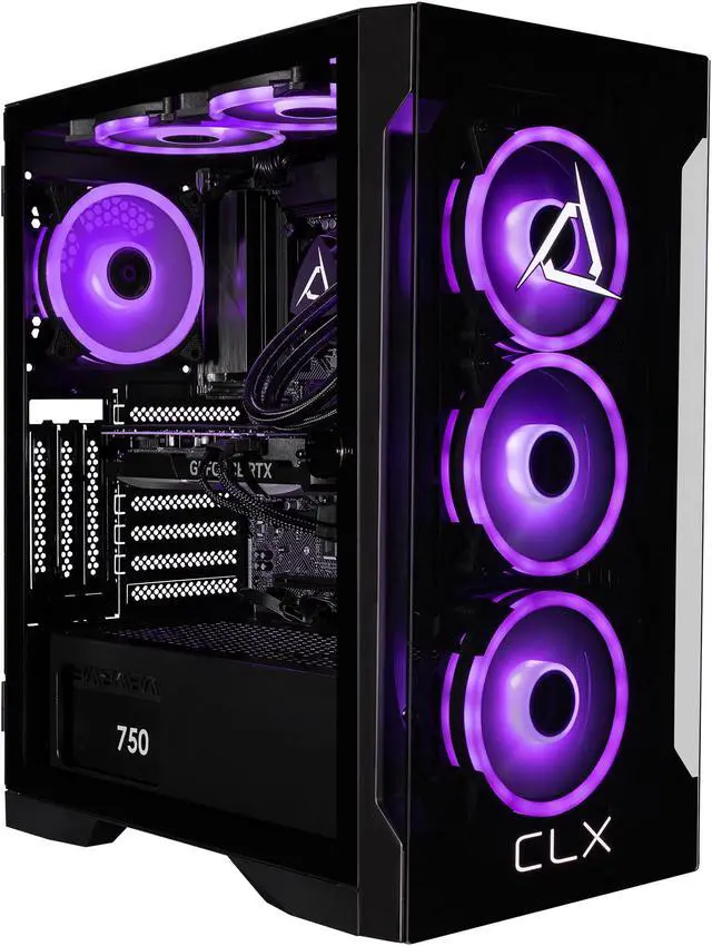 Alt view image 4 of 7 - CLX Gaming Desktop - Intel Core i9 14900KF 3.2GHz 24-Core Processor, 32GB DDR5 Memory, GeForce RTX 4070 SUPER 12GB GDDR6X Graphics 1TB NVMe M.2 SSD, 4TB HDD, WiFi, Win 11 Home 64-bit