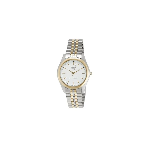 Alt view image 6 of 6 - Casio MTP-1129G-7A Men's Two-Tone Quartz Analog Dress Watch w/ White Dial