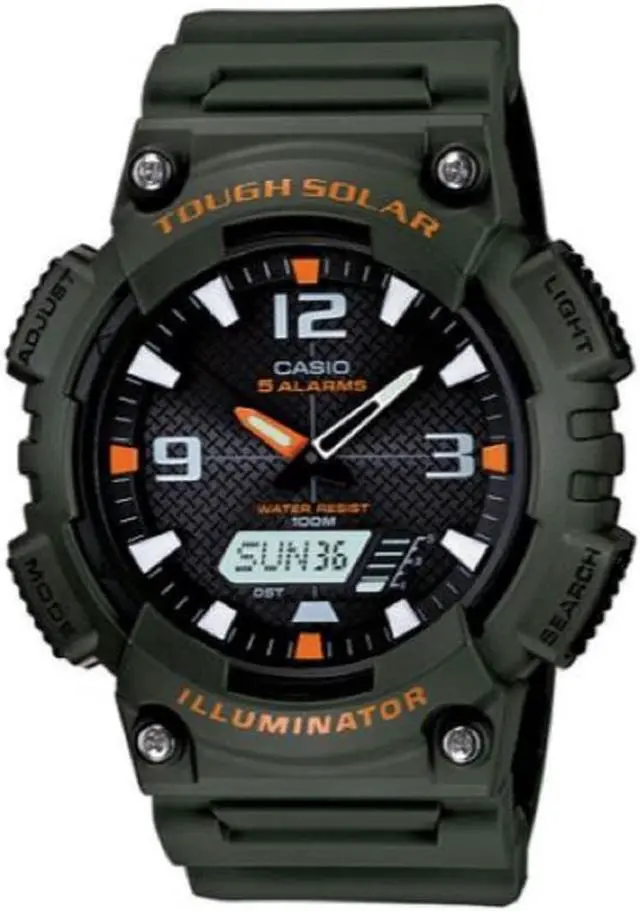 Alt view image 14 of 20 - CASIO AQS810W-3AV Ana Digi Solar Watch