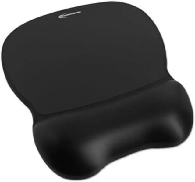 Alt view image 6 of 13 - Innovera IVR51450 Black Gel Mouse Pad with Wrist Rest