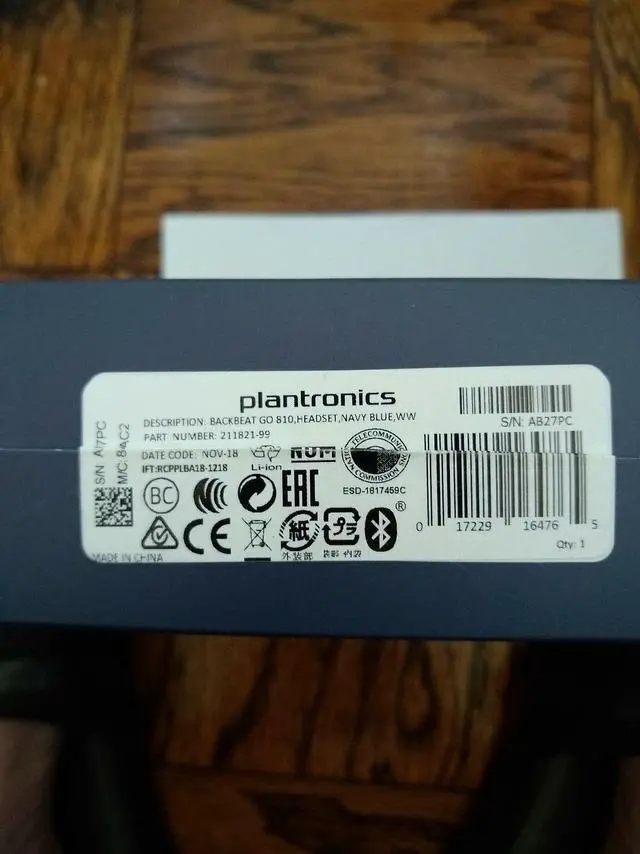 Alt view image 3 of 4 - Plantronics BackBeat GO 810 Wireless Active Noise-Canceling Headphones 21182199