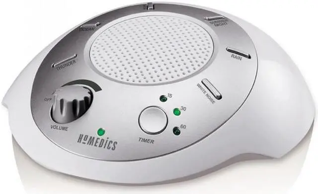 Alt view image 5 of 10 - Homedics SoundSpa Rejuvenate sound machine-6 nature sounds, uses adapter of 4 "AA" (not included)
