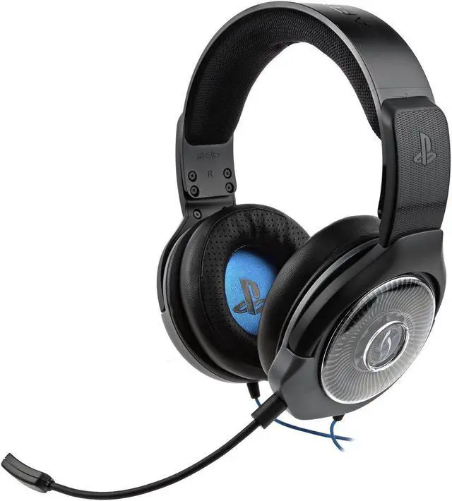 Alt view image 13 of 15 - PDP PS4 Afterglow AG 6 Wired Gaming Headset, 051-077-NA-BK