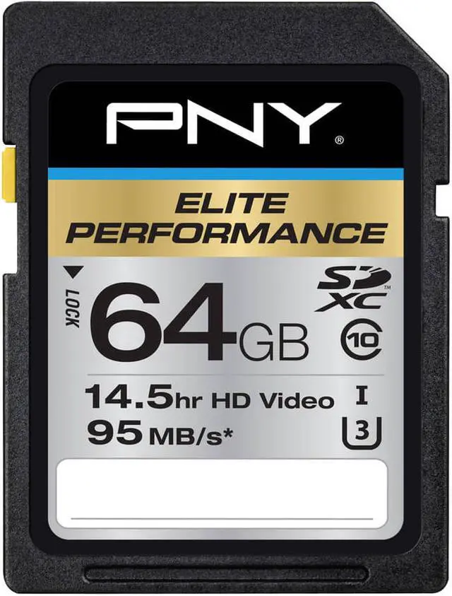 Alt view image 2 of 4 - PNY MEMORY P-SDX64U395-GE PNY 64GB ELITE PERFORMANCE