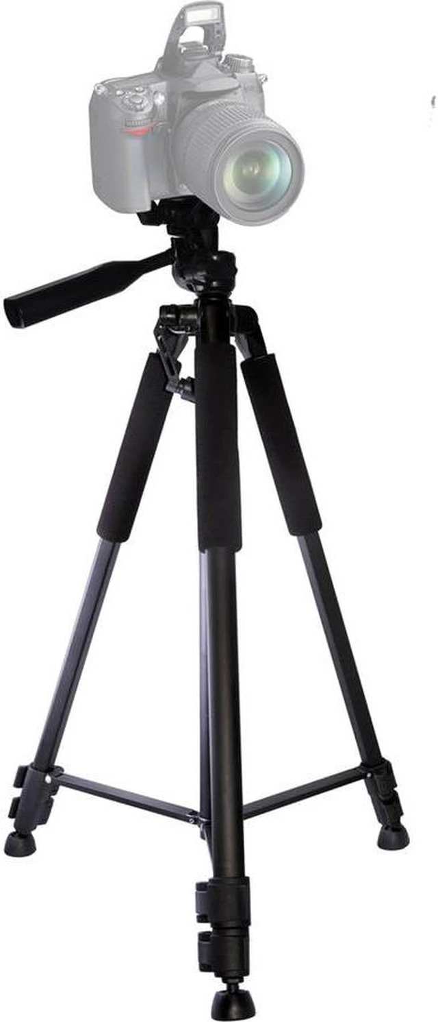 Alt view image 11 of 18 - 60" Xit Pro Series Aluminum Camera Tripod w/Bubble Level & Carrying Case XT60TRB