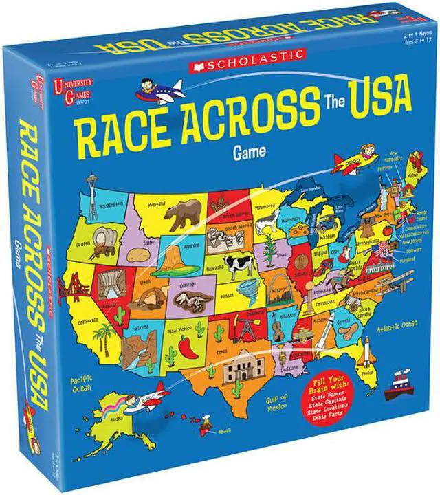 Alt view image 2 of 3 - Scholastic - Race Across the USA Game