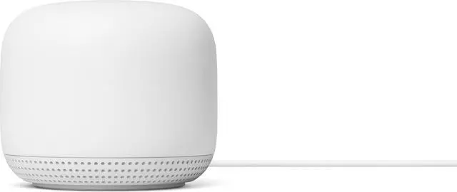 Alt view image 2 of 18 - Google Nest Wifi Point with Google Assistant 1-Pack Snow - 1600 square feet coverage - 768 MB RAM & 512 MB Flash - Capacitive touch controls - Bluetooth? 5.0 - Compatible with previous generation