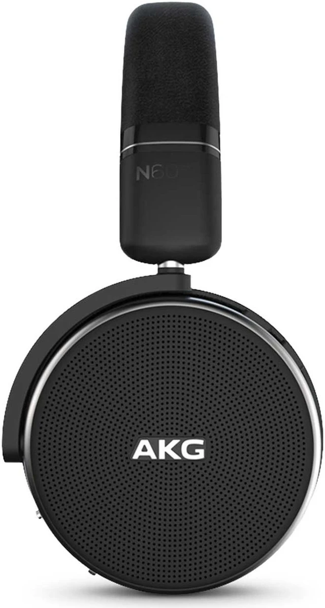 Alt view image 2 of 2 - AKG N60NC Wireless On-Ear Noise Canceling Headphones - Black