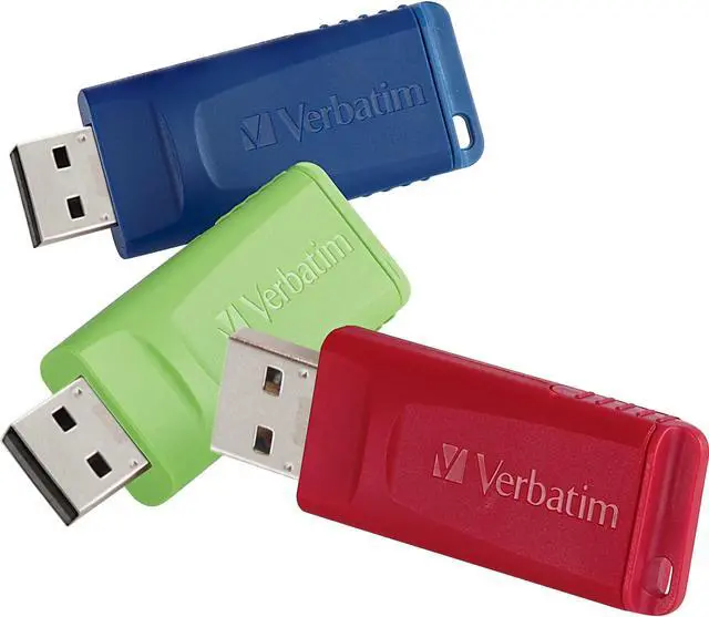 Alt view image 6 of 20 - Verbatim Store 'N' Go Usb Flash Drive, 16 Gb, Assorted Colors, 3/Pack 99122